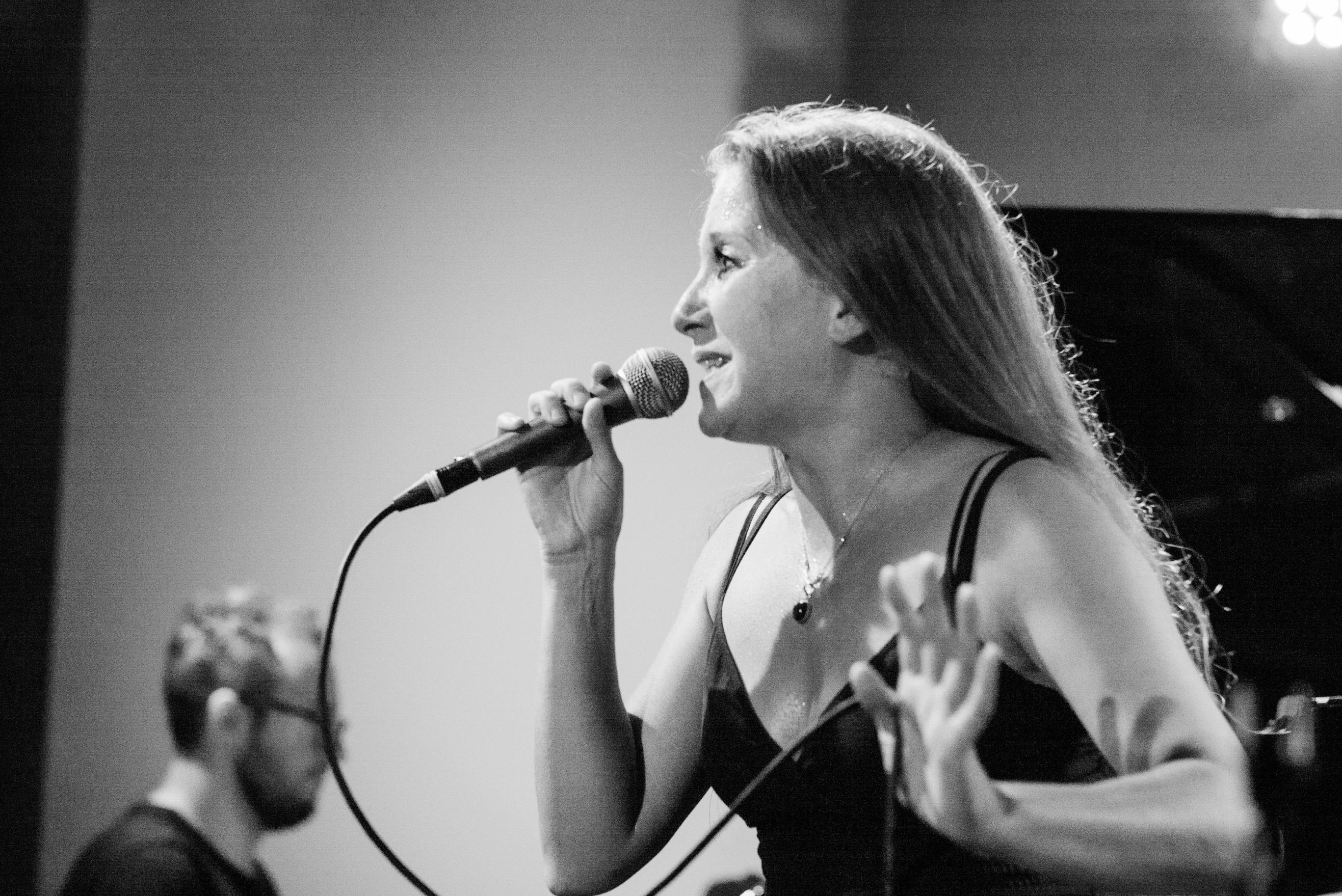 Singer smiling